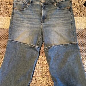 Women’s American Eagle Bootcut Jeans in washed denim size 12 Regular